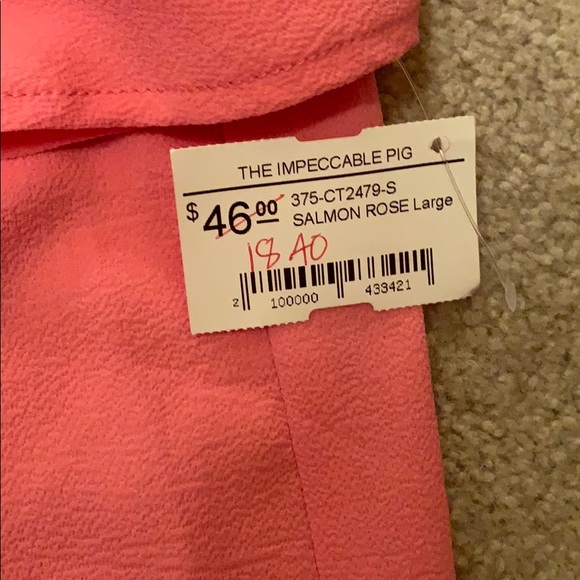 Impeccable Pig Pink off the shoulder shirt - Picture 3 of 5